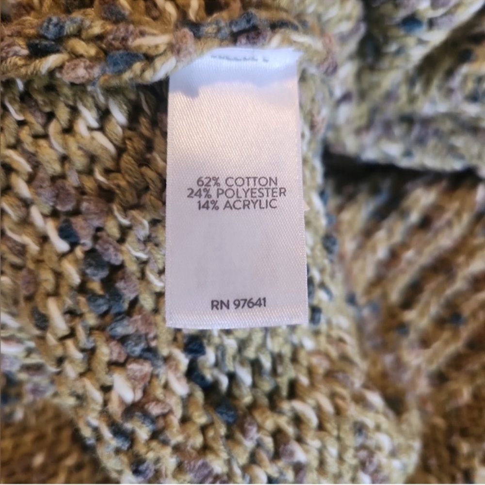 J. Jill Green Marled Open-Front Knit Cardigan | NWT | Size Small - Picture 7 of 7